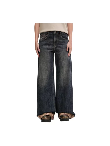 Szerokie jeansy Miss Sixty niebieskie