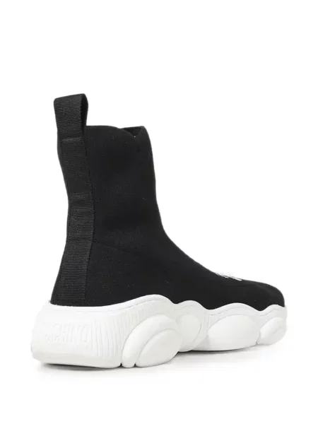 Ursuleț de pluș sneakerși Moschino cu autograf negru