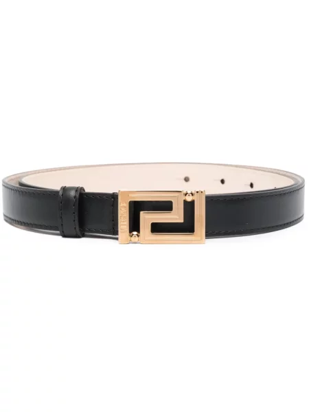 Curea Versace din piele negru