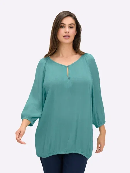 SHEEGO Bluză turcoaz