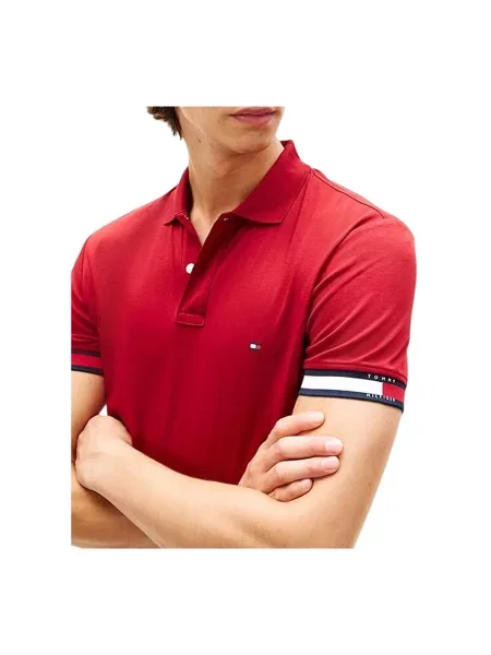 Tricou Tommy Hilfiger roșu