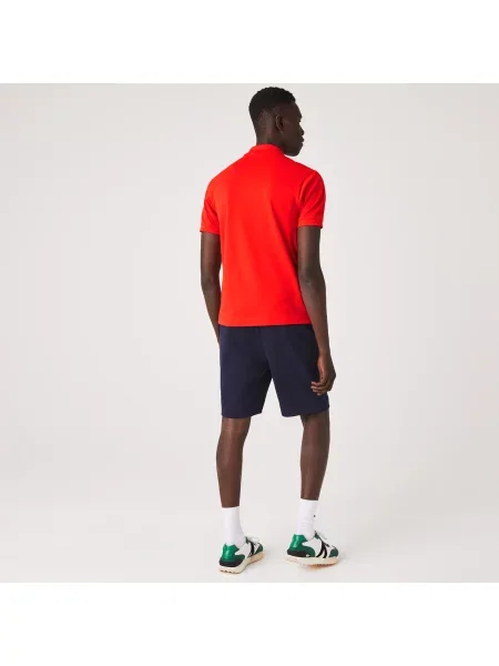 Lacoste Koszulka Polo Oryginał Petit Piqué czerwona