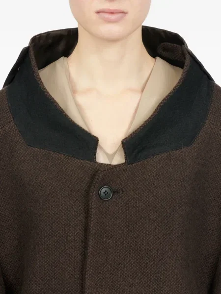 Palton Mm6 Maison Margiela de lână maro