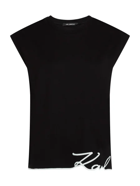 Karl Lagerfeld Tricou negru alb