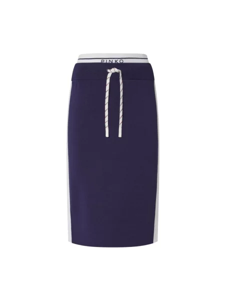 Midi spódnica midi Pinko niebieska