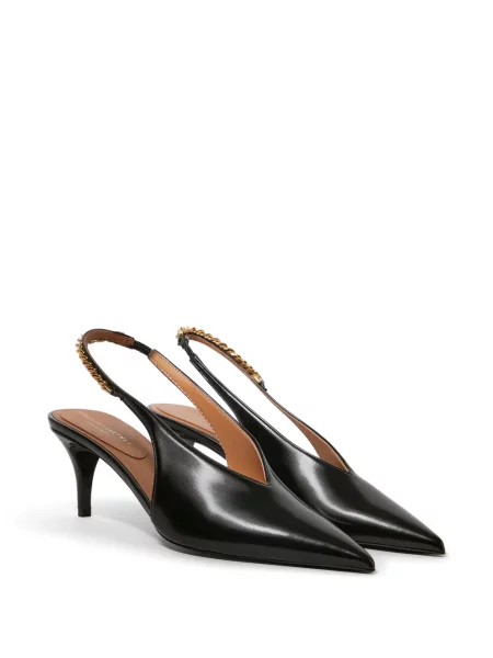 Pantofi cu toc Stella Mccartney slingback negru