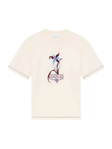 Drôle de Monsieur Iris T-shirt beżowa