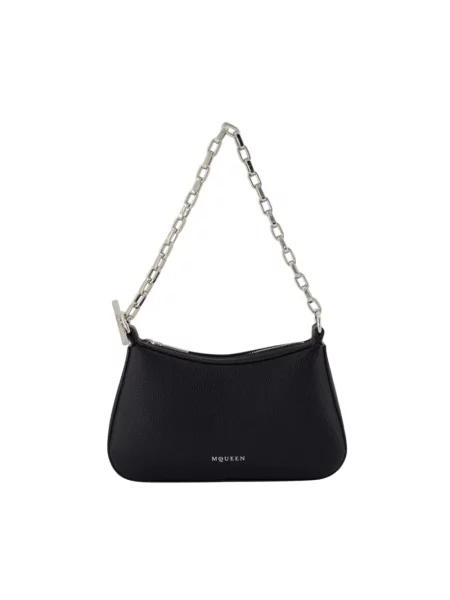 Torebka Alexander Mcqueen skórzana czarna