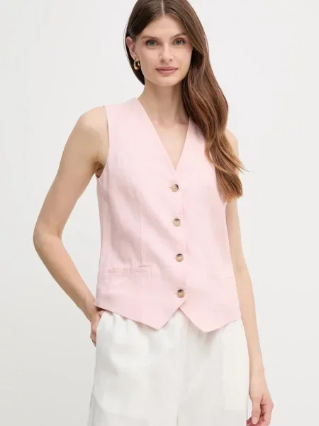 United Colors Of Benetton Жилетка за костюм Розов бежово