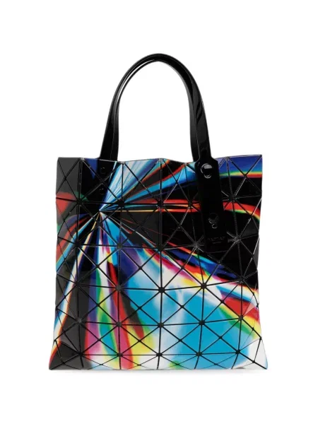 Geantă shopper Bao Bao Issey Miyake cu imprimeu geometric albastru