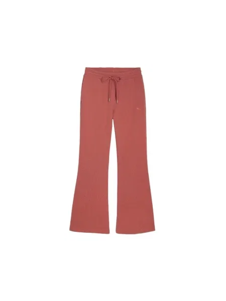 Pantaloni Puma cu talie înaltă bordo