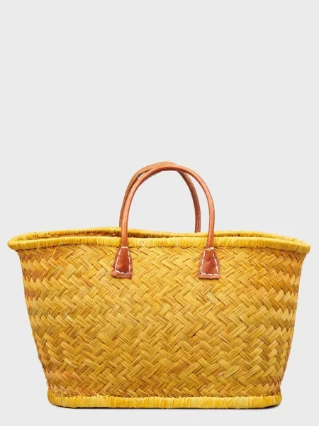 Le Comptoir de la plage Пляжна сумка Гірчичний Солома