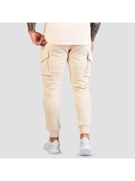 Joggery fitness slim TRN białe