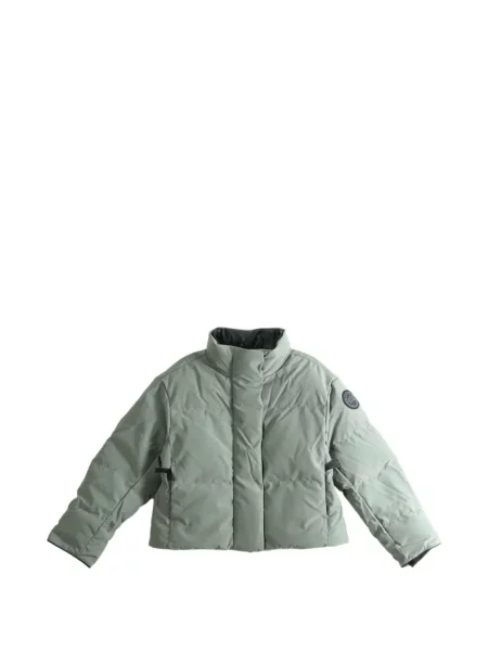Matlasat geacă cu puf Canada Goose cu autograf verde