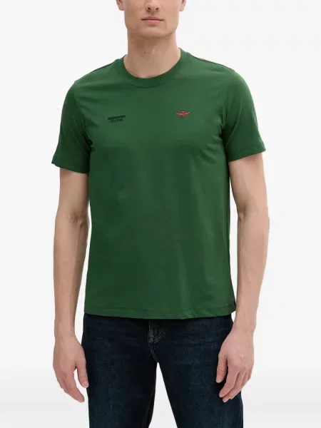 Tricou Aeronautica Militare cu broderie verde