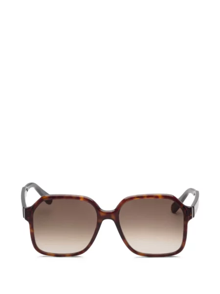 Ochelari de soare Ferragamo Eyewear cu imprimeu geometric maro