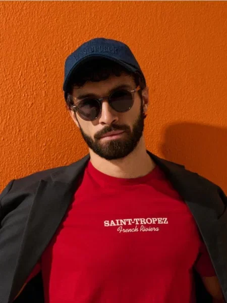 Sinsay Czapka z daszkiem granatowy