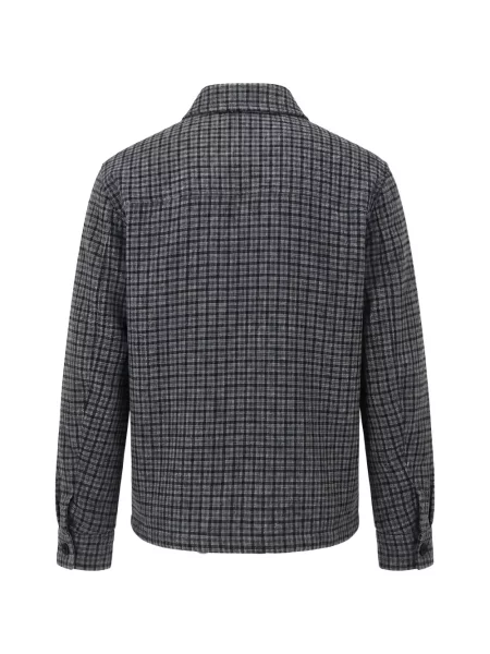 Geacă Moncler în carouri gri