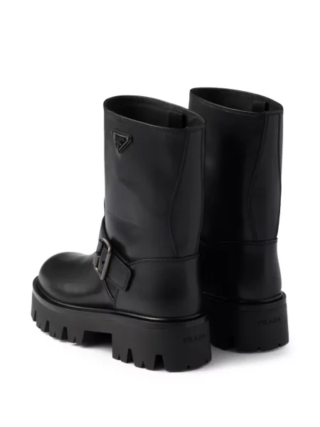 Botine Prada cu cataramă negru