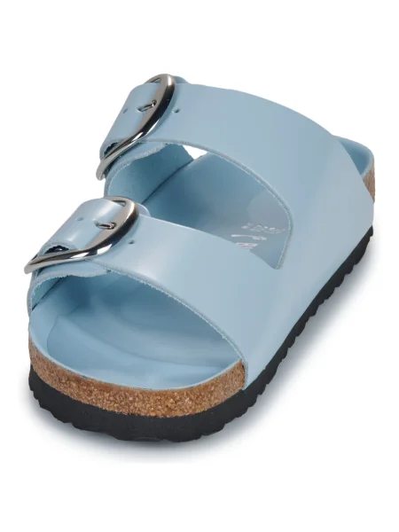 Pantofi Birkenstock din piele cu cataramă albastru