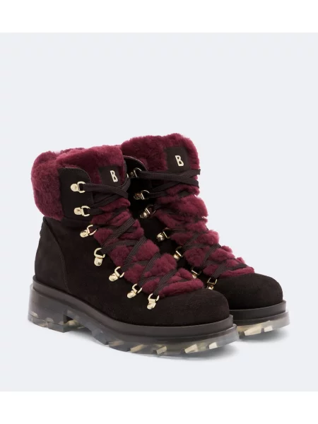 Botine Bogner din piele de căprioară maro