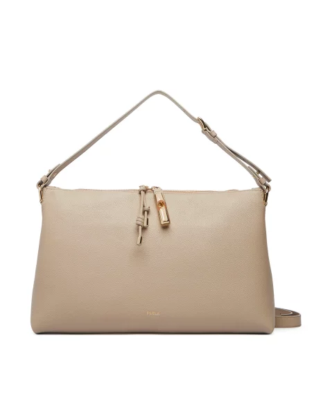 Τσάντα Furla Debby M CN μπεζ