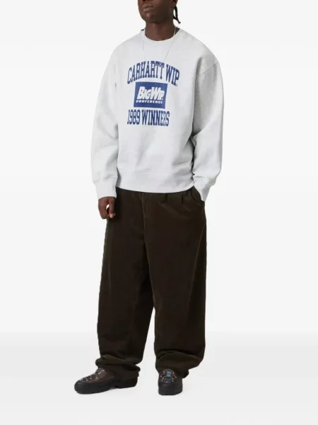 Pulover Carhartt Wip cu imagine gri