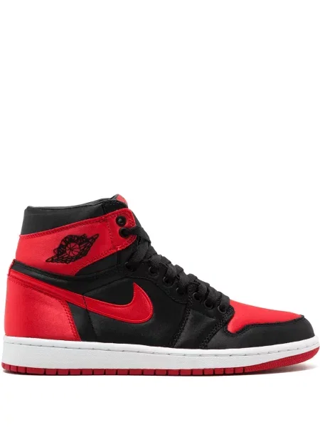 Sneakerși Jordan Air Jordan 1 din satin negru
