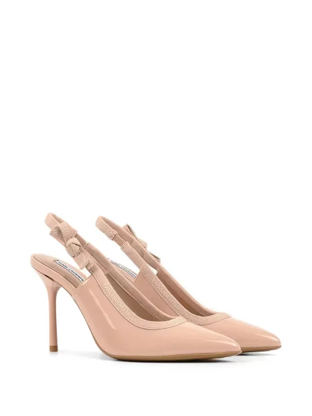 Pantofi cu toc Karl Lagerfeld cu funde slingback roz