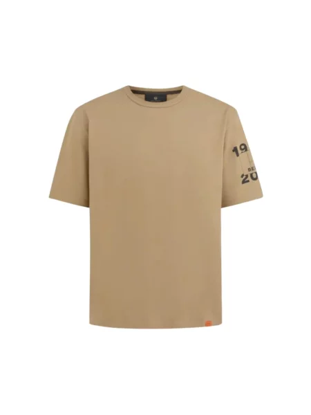 Koszulka Belstaff z logo brązowa
