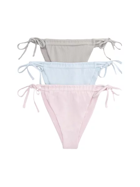 The Set Slip costum de baie albastru pastel roz pastel gri