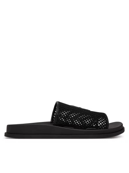 Papuci tip mules Calvin Klein plasă negru