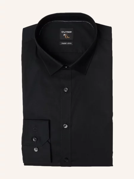 Olymp Koszula No. Six Super Slim schwarz czarna