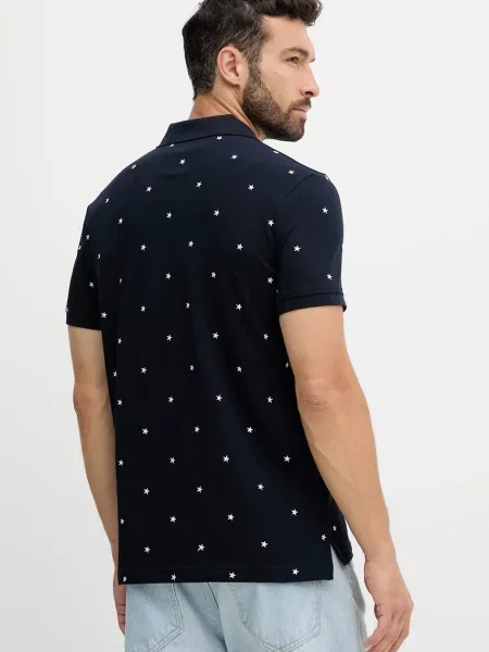 Polo tričko Tommy Hilfiger tmavomodrá s aplikací