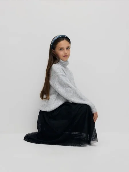 Reserved Fustă cu model negru