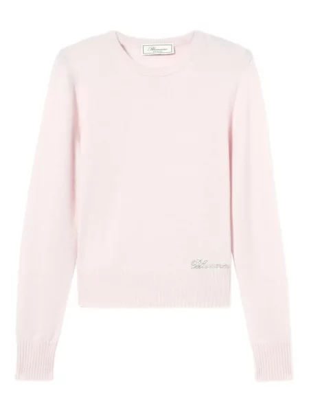 Pulover Blumarine cu broderie roz