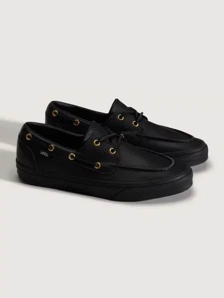 Vans Boat Shoe teniși din piele negru