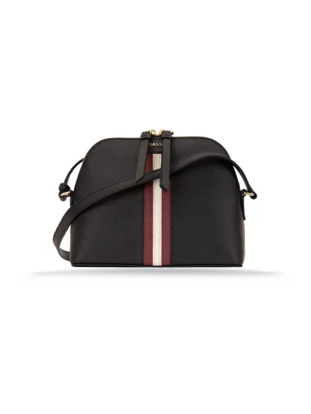 Torebka skórzana Bally czarna