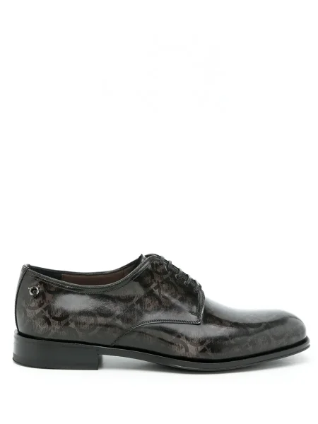 Pantofi derby Ferragamo cu imagine negru