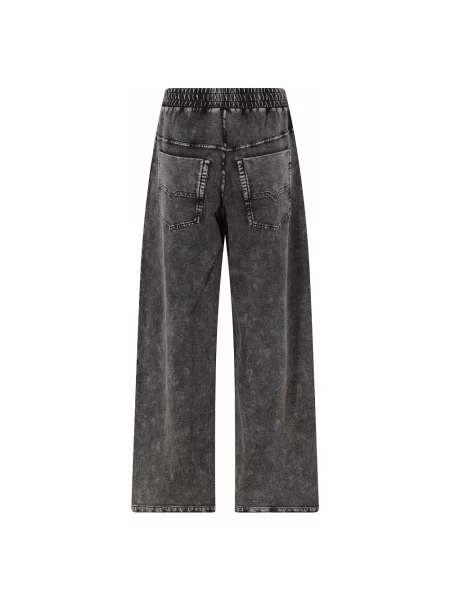 Szerokie jeansy Diesel czarne