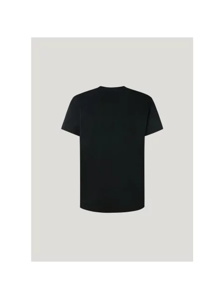 T-shirt z nadrukiem z logo model ‘EGGO’ Pepe Jeans czarna