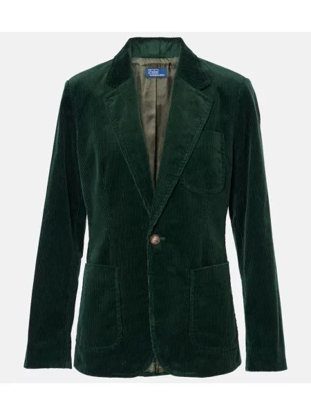 Sacou Polo Ralph Lauren de catifea cord verde
