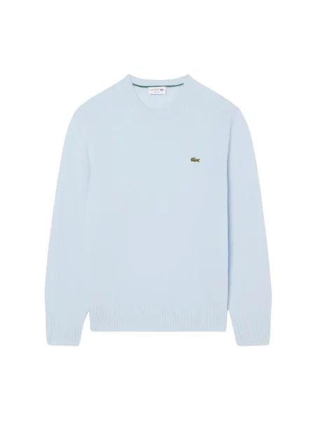 Sweter Lacoste wełniany niebieski