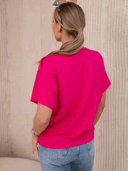 Bluza Kesi z lokom fuksija