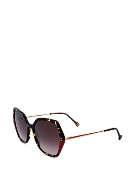 Ochelari de soare Carolina Herrera cu imprimeu geometric maro