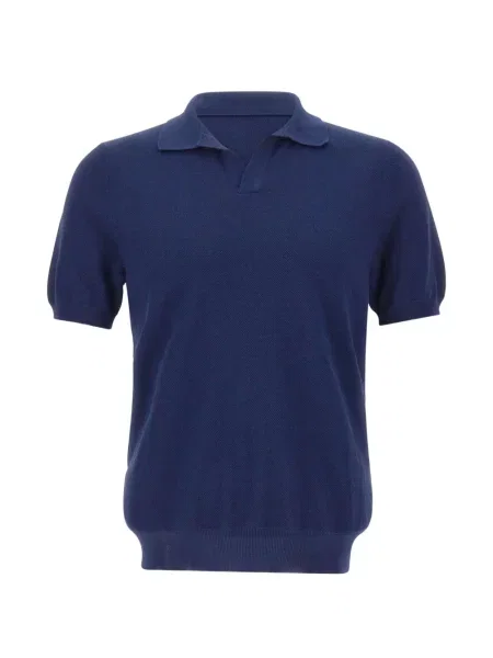 Gulerat tricou polo Gran Sasso albastru