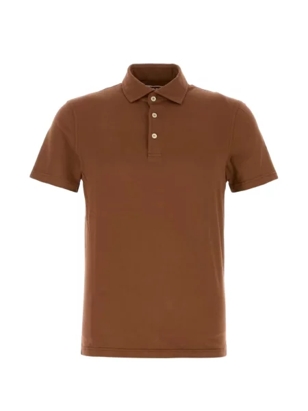 Polo Fedeli stretch maro