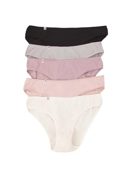 Trendyol Slip crem / gri / mauve / roz pudră negru