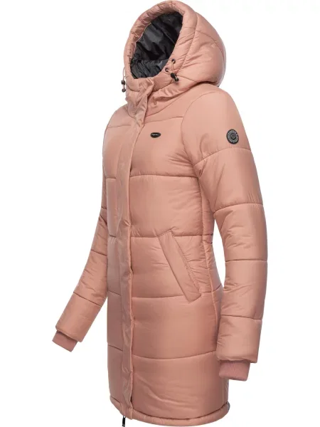 Ragwear Zimski kaput Relive prljavo roza / crna bijela