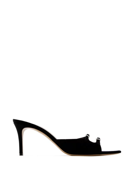 Papuci tip mules Andrea Wazen cu cataramă negru